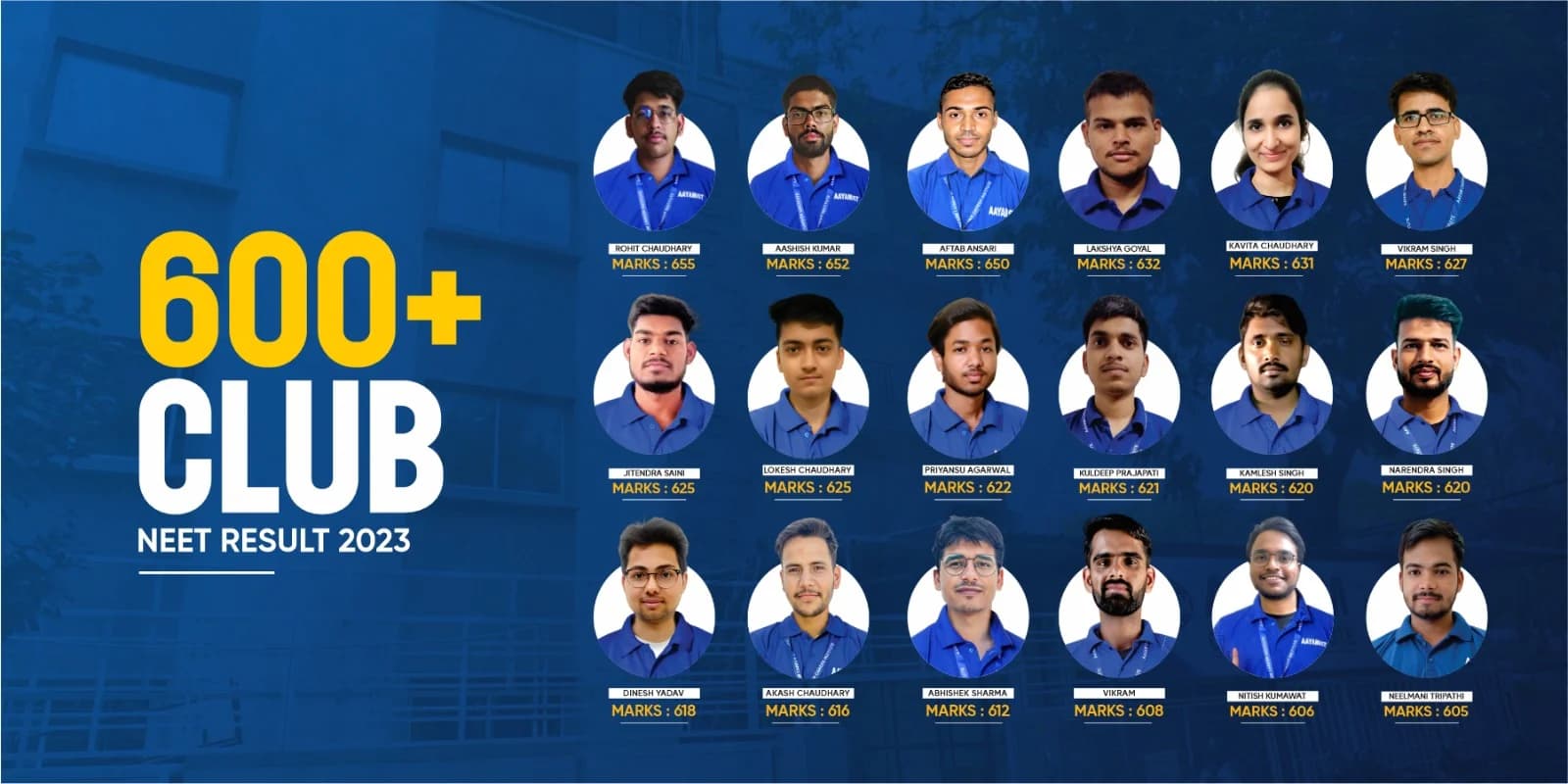 Aayam Career Institute banner for NEET coaching in Indore and JEE coaching in Indore 11