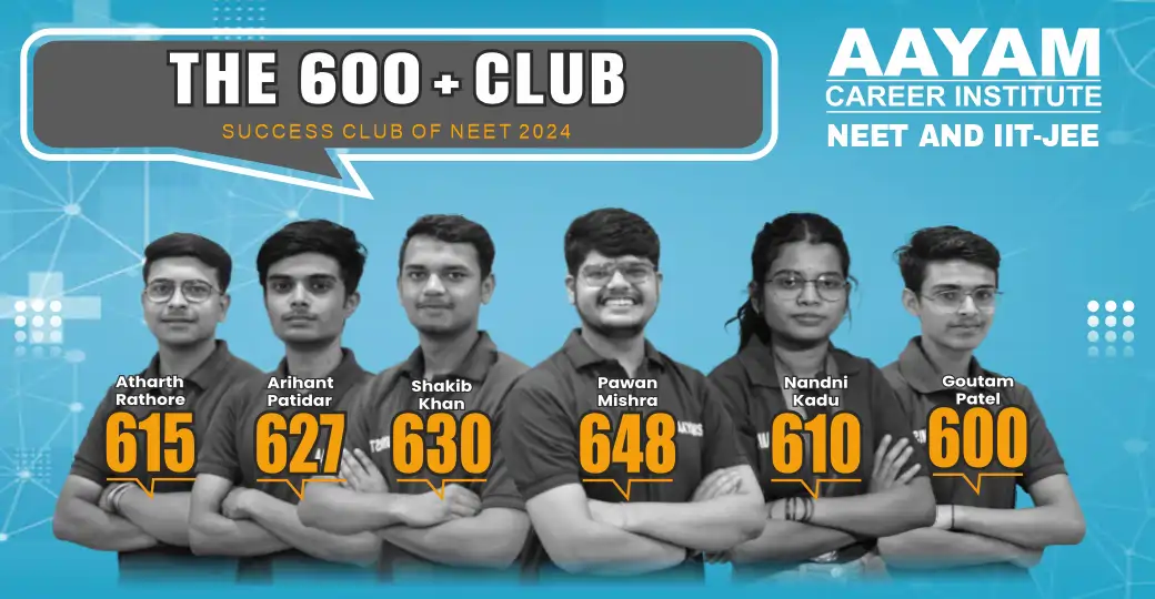 Aayam Career Institute banner for NEET coaching in Indore and JEE coaching in Indore 9