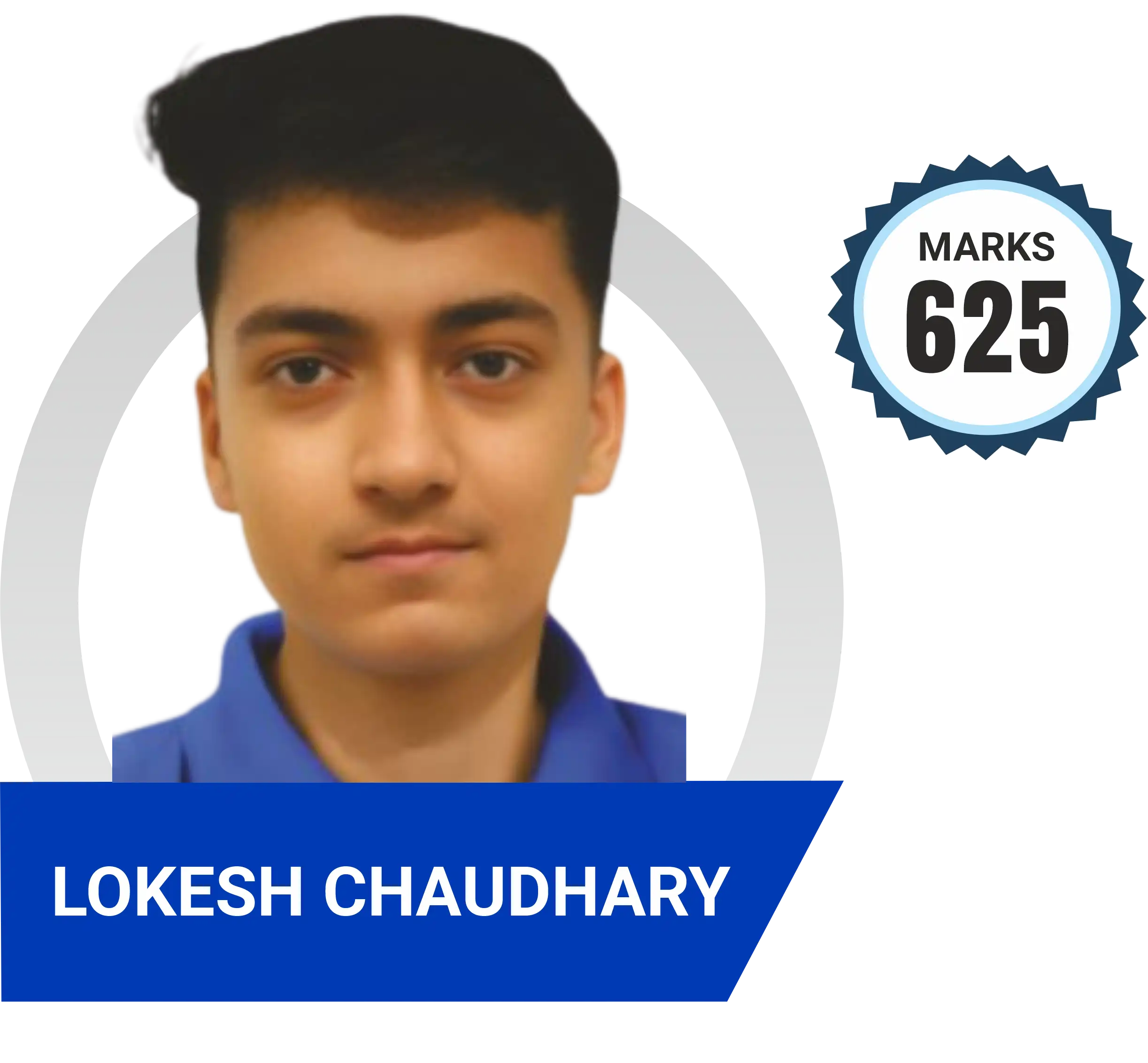 Lokesh Chaudhary scored 625 marks in NEET 2023 at Aayam Career Institute, Indore