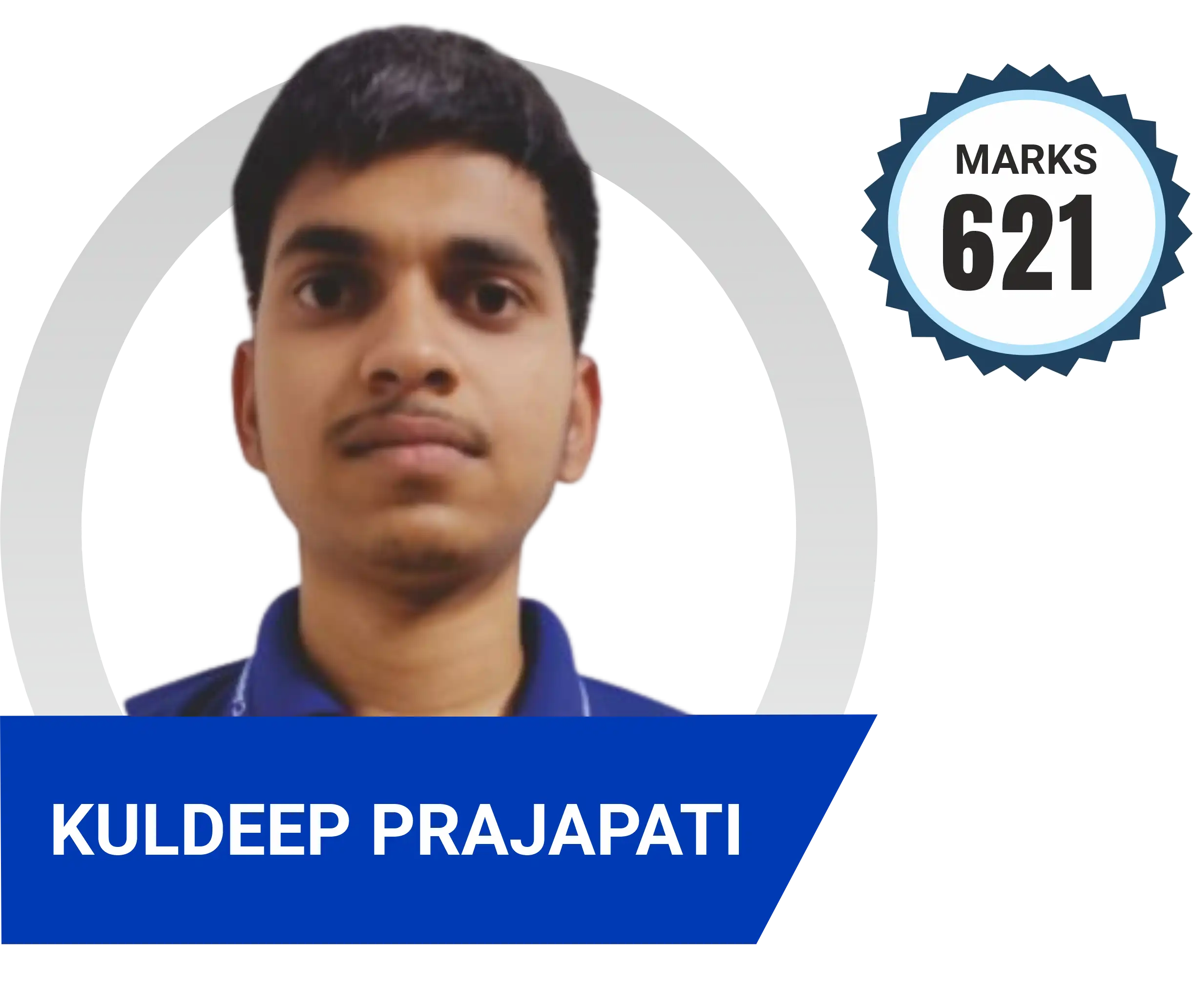 Kuldeep Prajapati scored 621 marks in NEET 2023 at Aayam Career Institute, Indore
