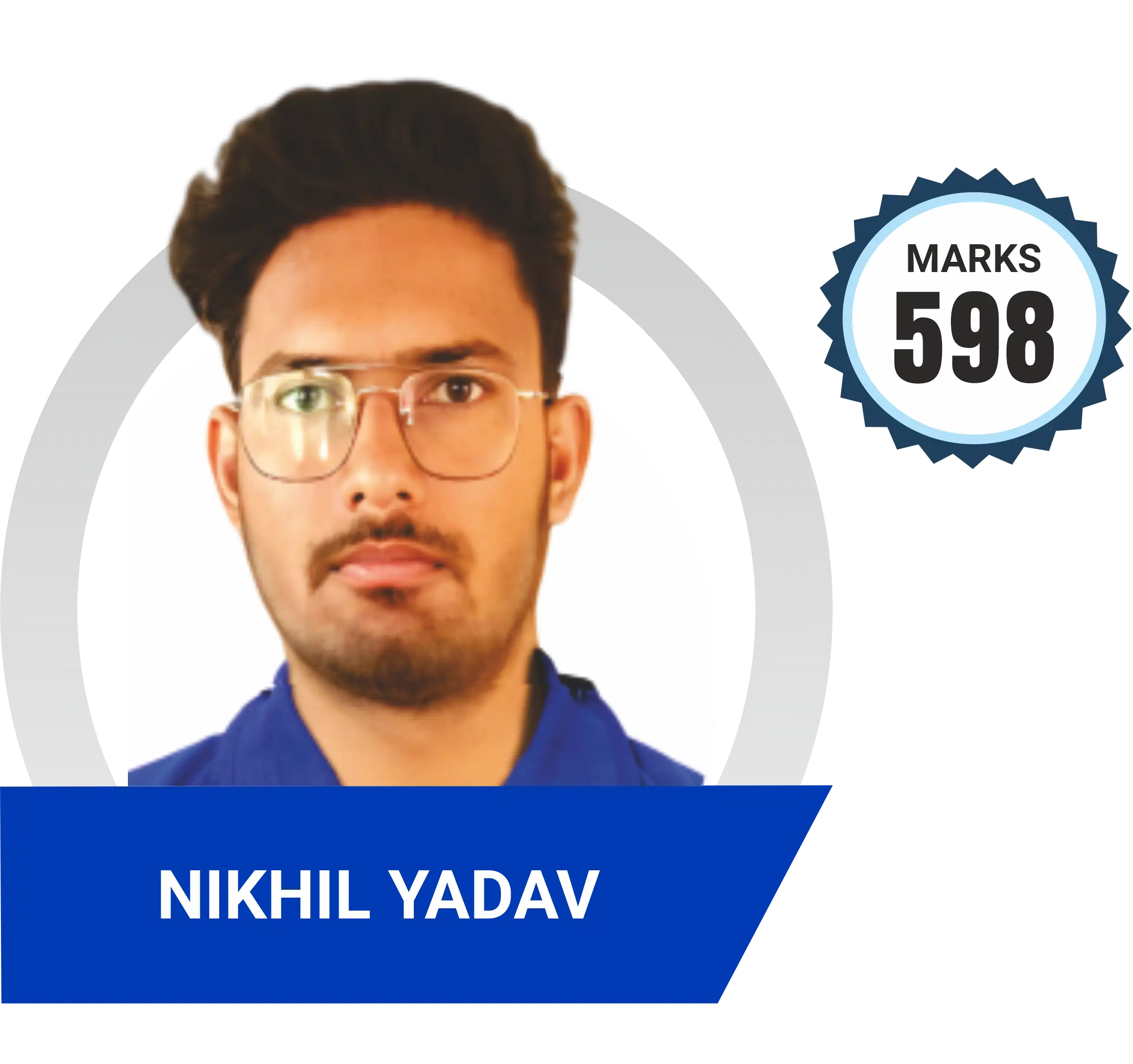 Nikhil Yadav scored 598 marks in NEET 2023 at Aayam Career Institute, Indore