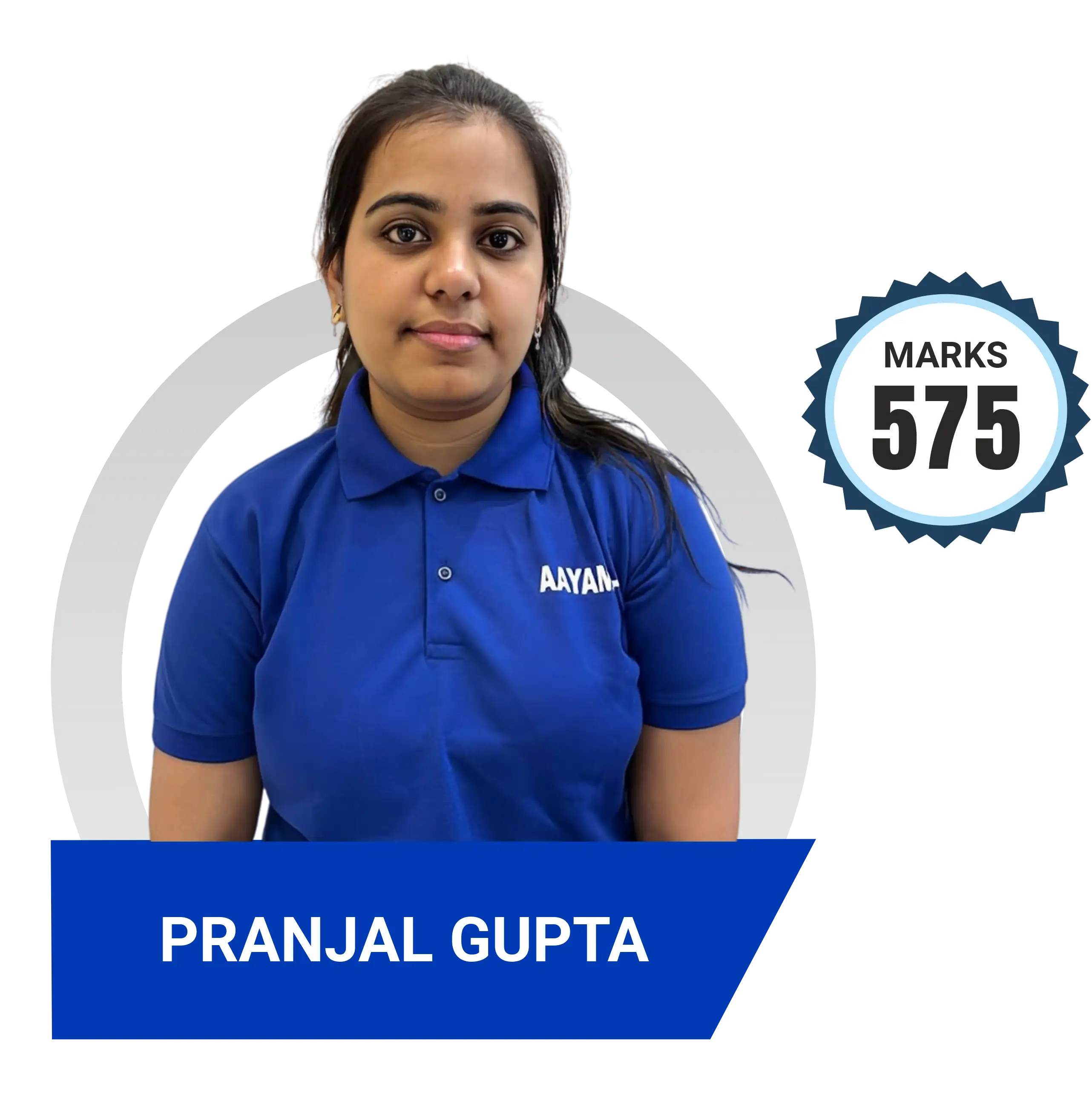 Pranjal Gupta scored 575 marks in NEET 2023 at Aayam Career Institute, Indore