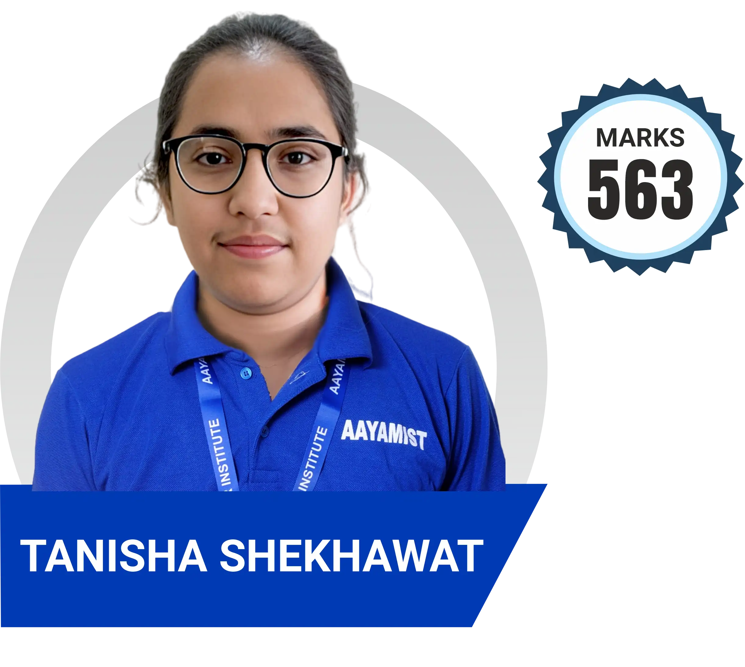 Tanisha Shekhawat scored 563 marks in NEET 2023 at Aayam Career Institute, Indore