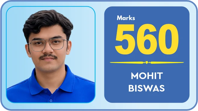 Mohit Biswas scored 560 marks in NEET 2026 at Aayam Career Institute, Indore